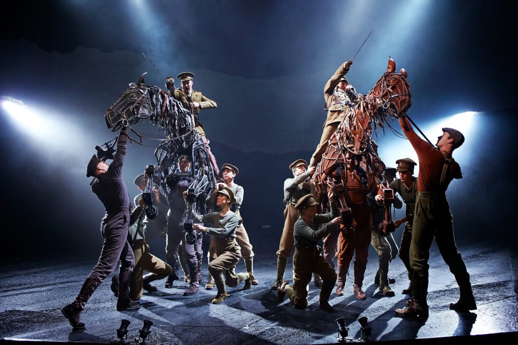 A scene from the stage production of War Horse Matt Myers Celebrity Whisperer