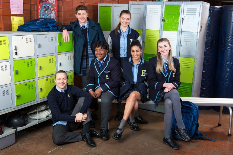 Georgie Stone and the cast of Erinsborough High Matthew Myers Celebrity Whisperer