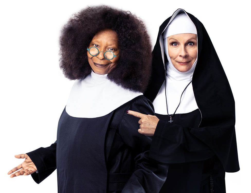 Whoopi Goldberg is back as Deloris/Sister Mary Clarence along with Jennifer Saunders as Mother Superior the Celebrity Whisperer Matthew Myers