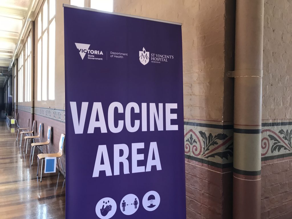 Melbourne's Royal Exhibition Buildings vaccination centre Spanish Flu Matt Myers Celebrity Whisperer