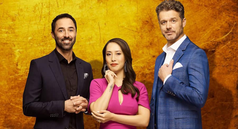 MasterChef Australia hosts, Andy Allen, Melissa Leong and Jock Zonfrillo Matt Myers Celebrity Whisperer