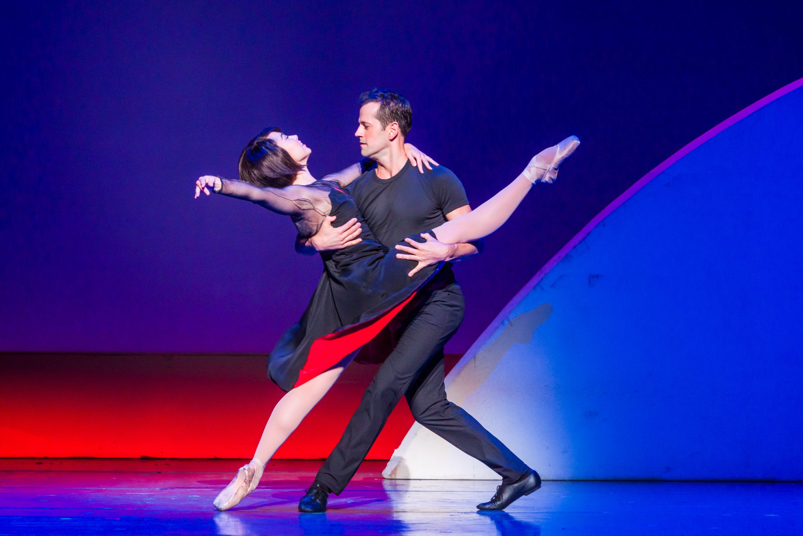 Robbie Fairchild as Jerry Mulligan and Dimity Azoury as Lise Dassin in An American in Paris Matt Myers Celebrity Whisperer