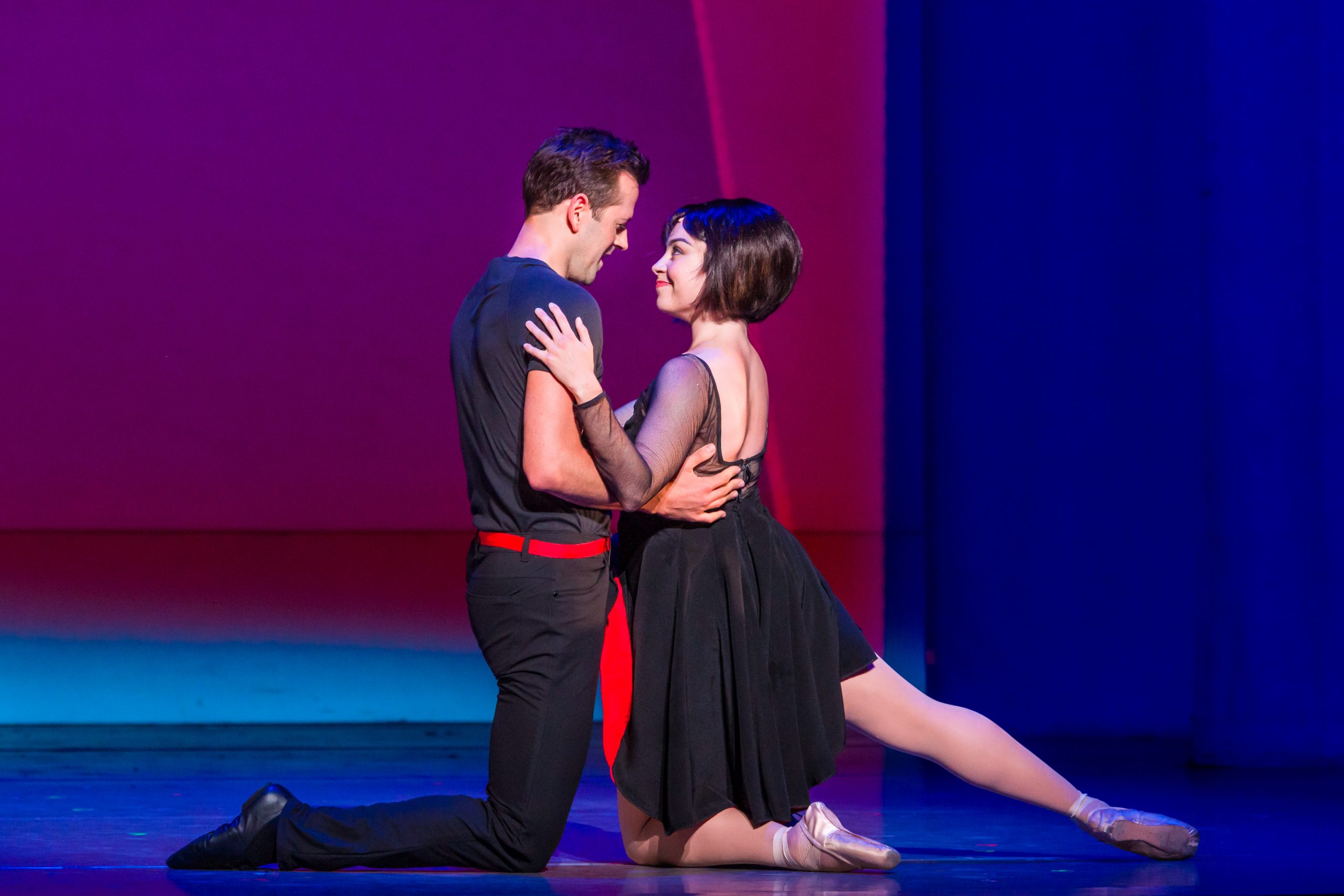 Robbie Fairchild as Jerry Mulligan and Dimity Azoury as Lise Dassin in An American in Paris Matt Myers Celebrity Whisperer