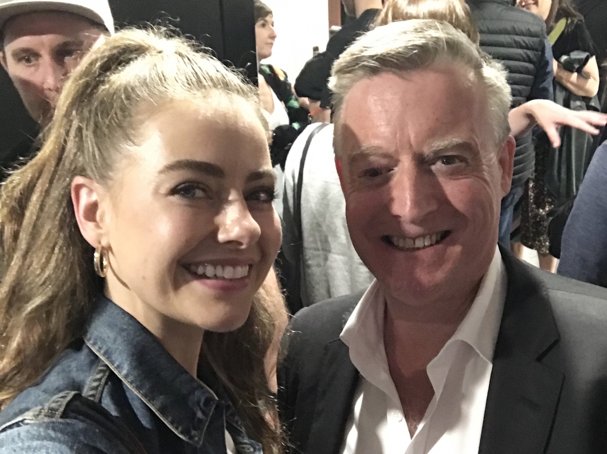 With April Rose Pengilly who played Chloe Brennan