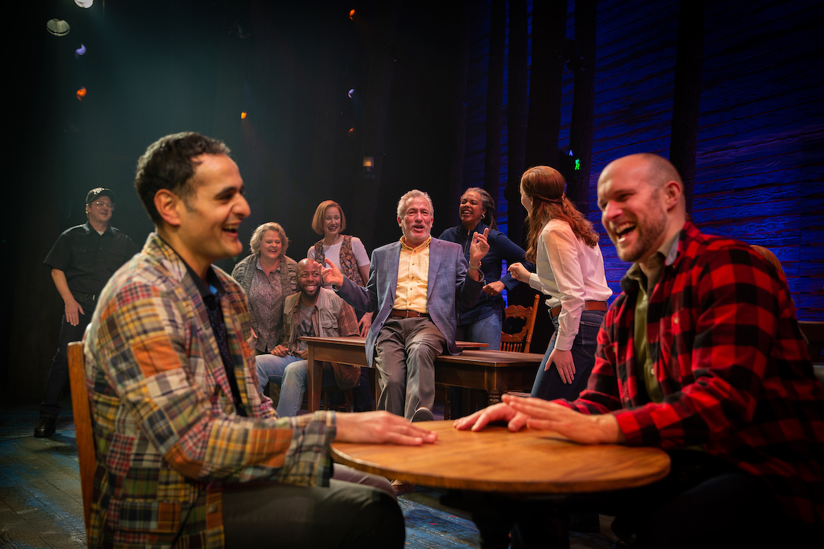 Doug Hansell and the cast of Come From Away