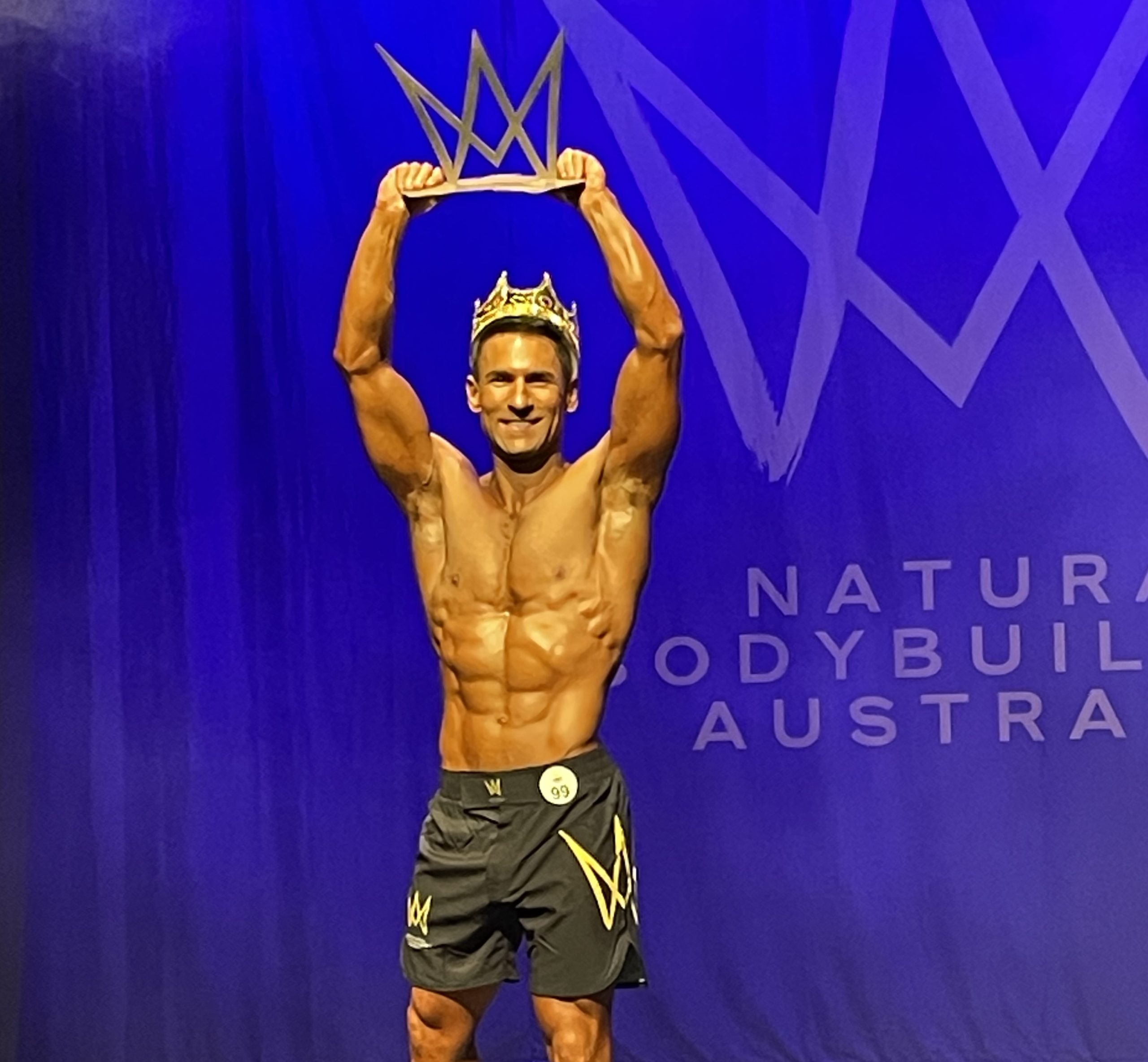 Sky won both the State and National titles in the Natural Bodybuilding Australia (NBA) Men's Physique Australian Championship