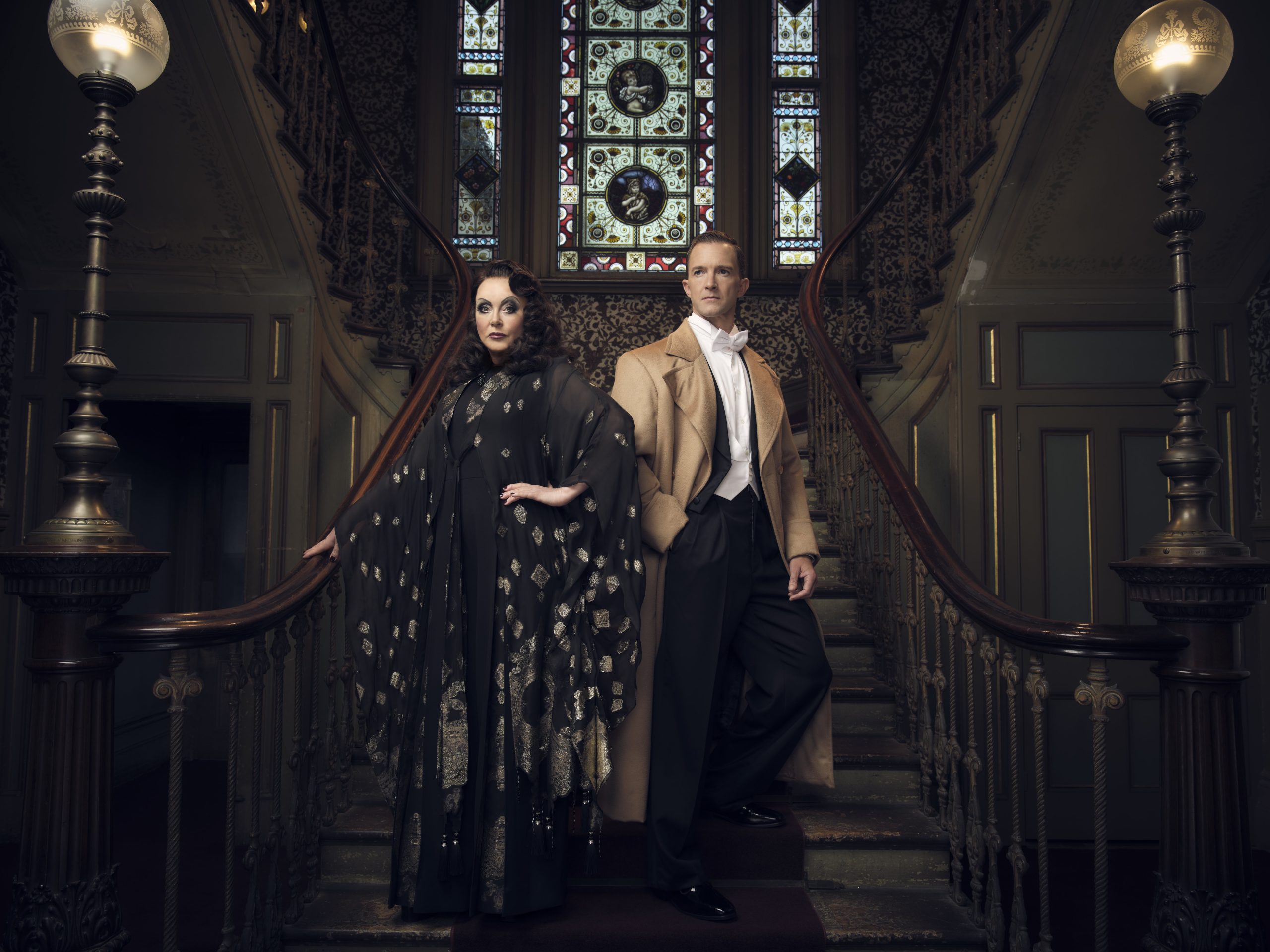 Tim Draxl as Joe Gillis and Sarah Brightman as Norma Desmond in Sunset Boulevard: The Musical. Photo: Paul Hanlon