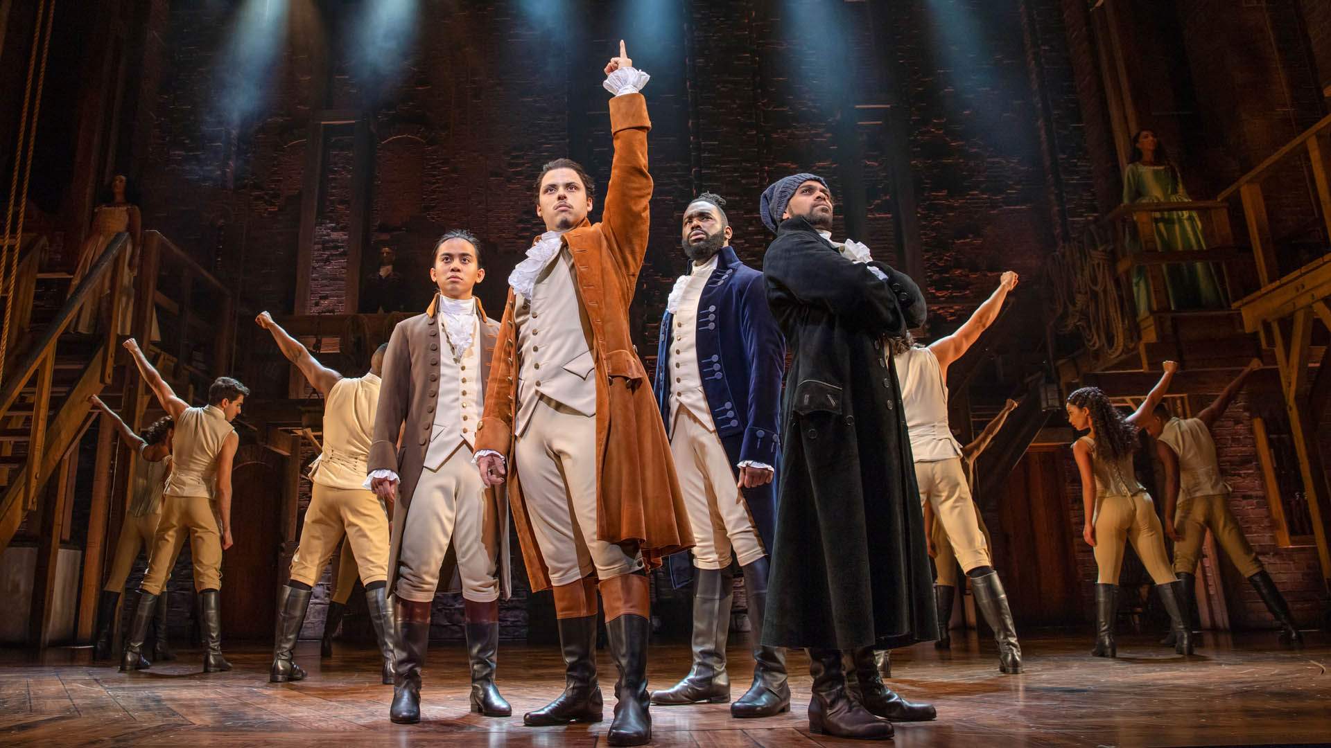 The cast of Hamilton