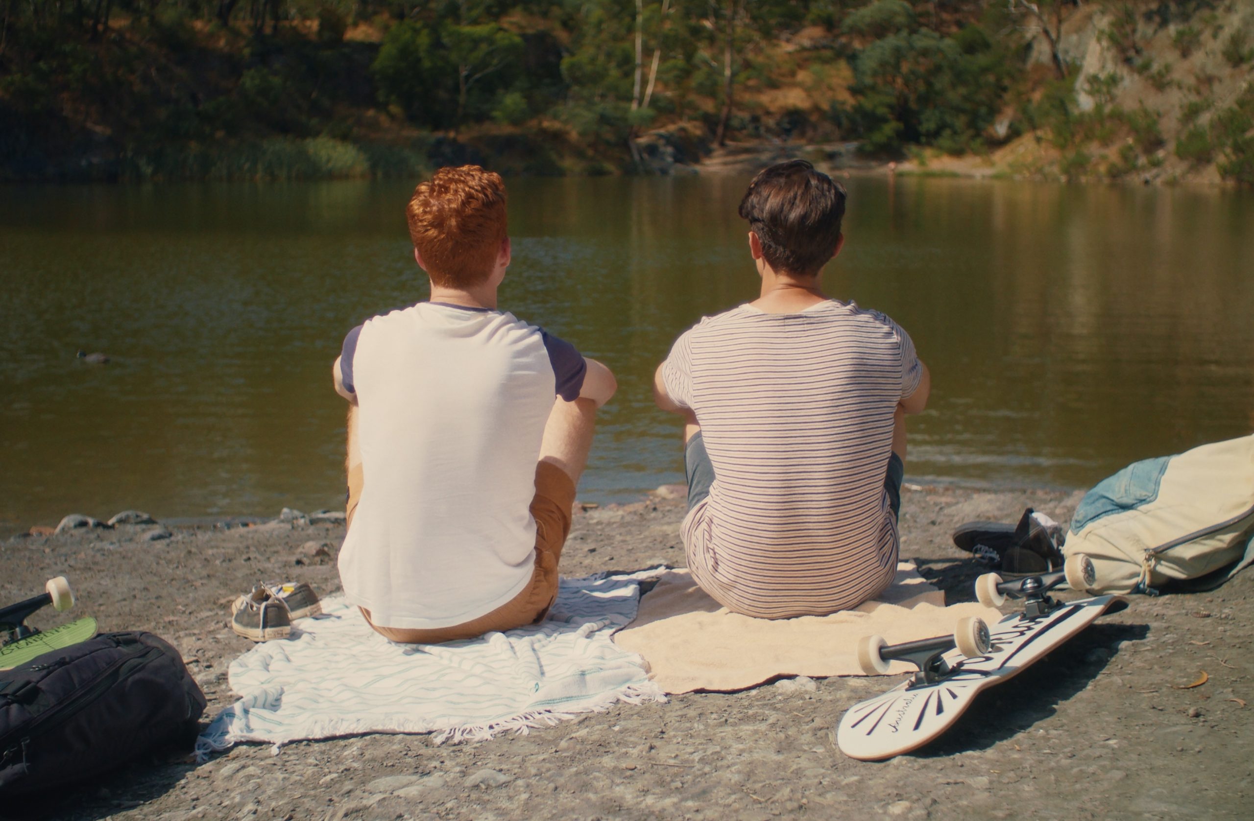 Luke J. Morgan and Liam Mollica in a scene from Sunflower