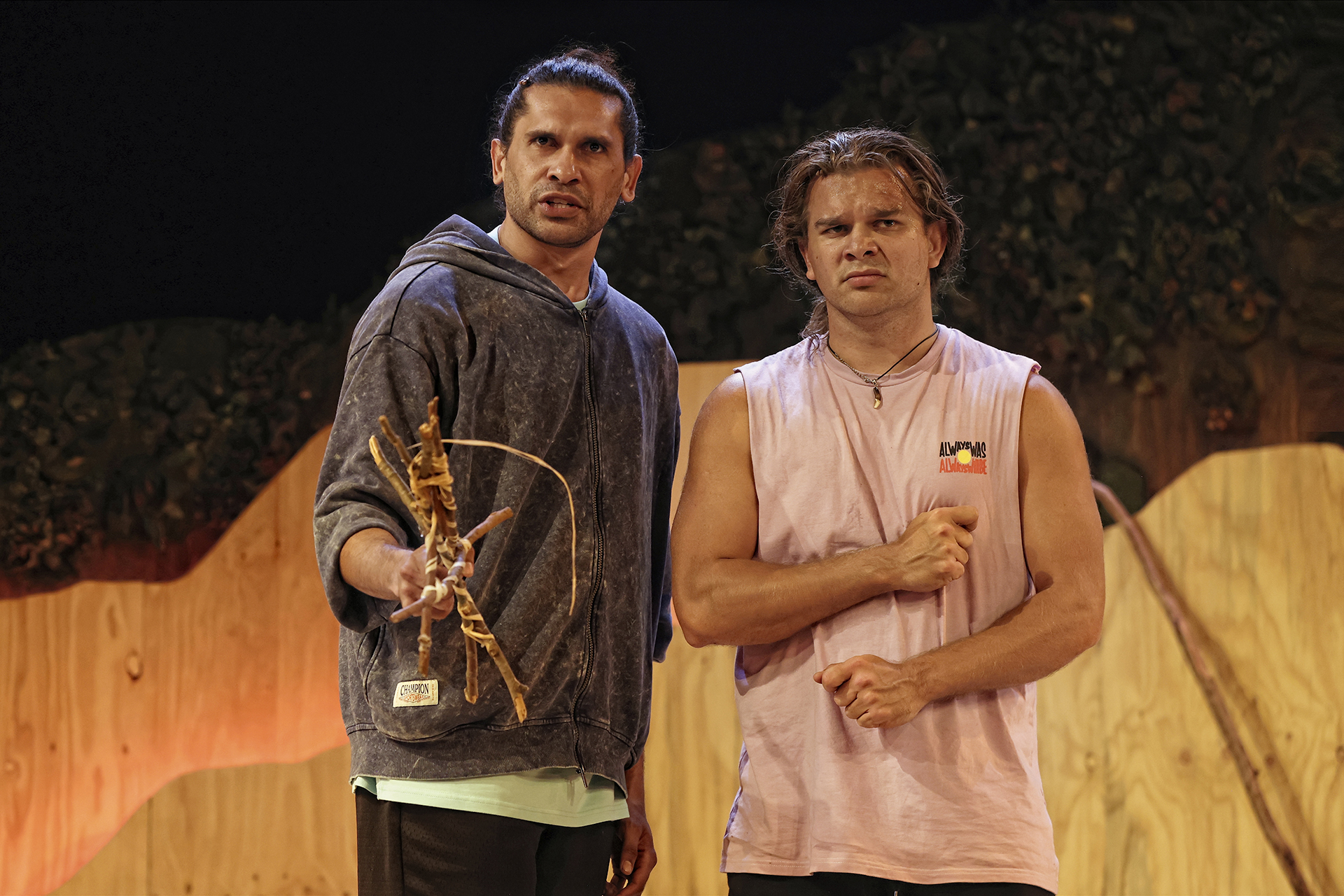 Joseph Althouse and Danny Howard in Whitefella, Yella Tree