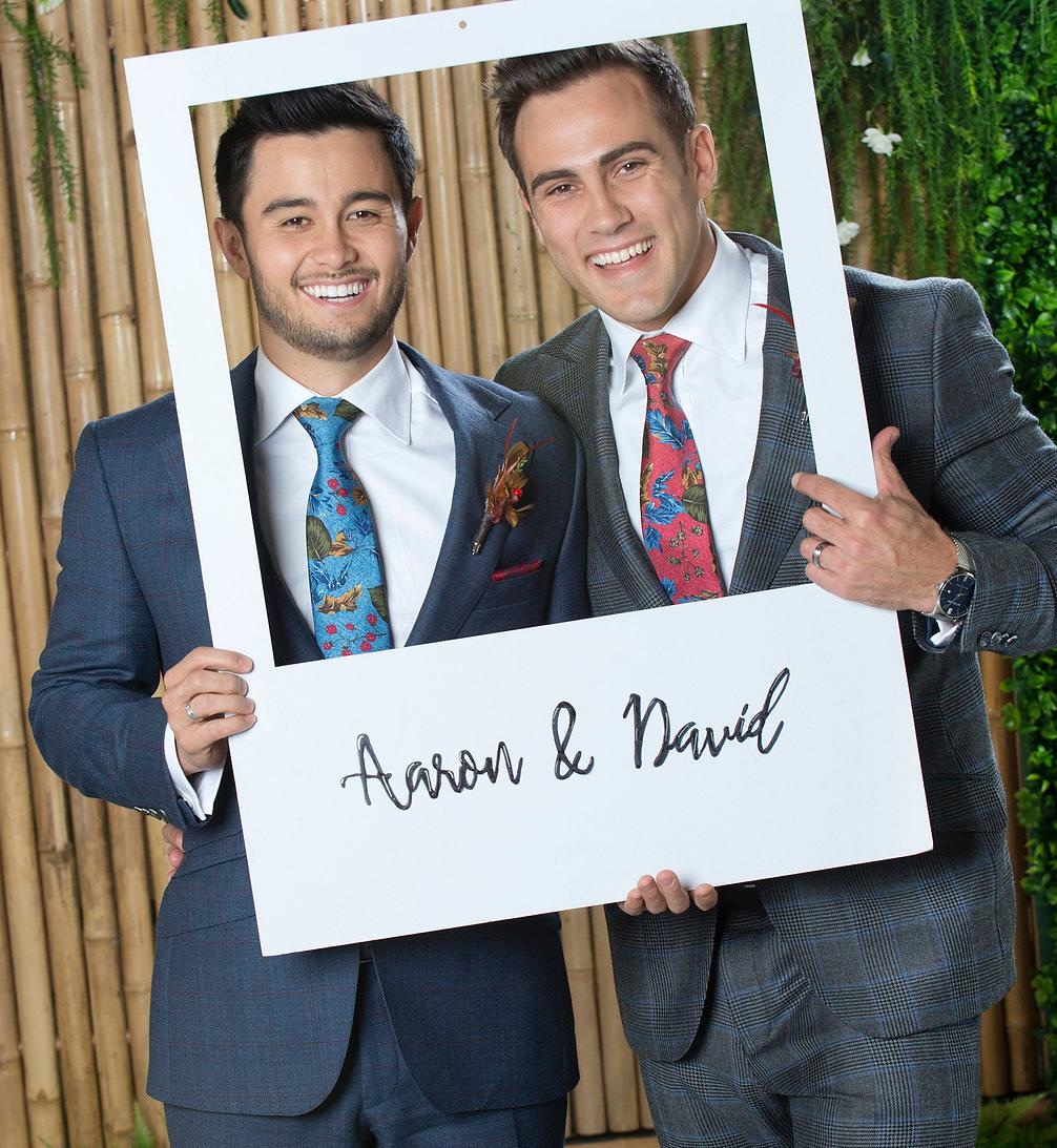 Takaya Honda and Matty Wilson as David and Aaron in Neighbours