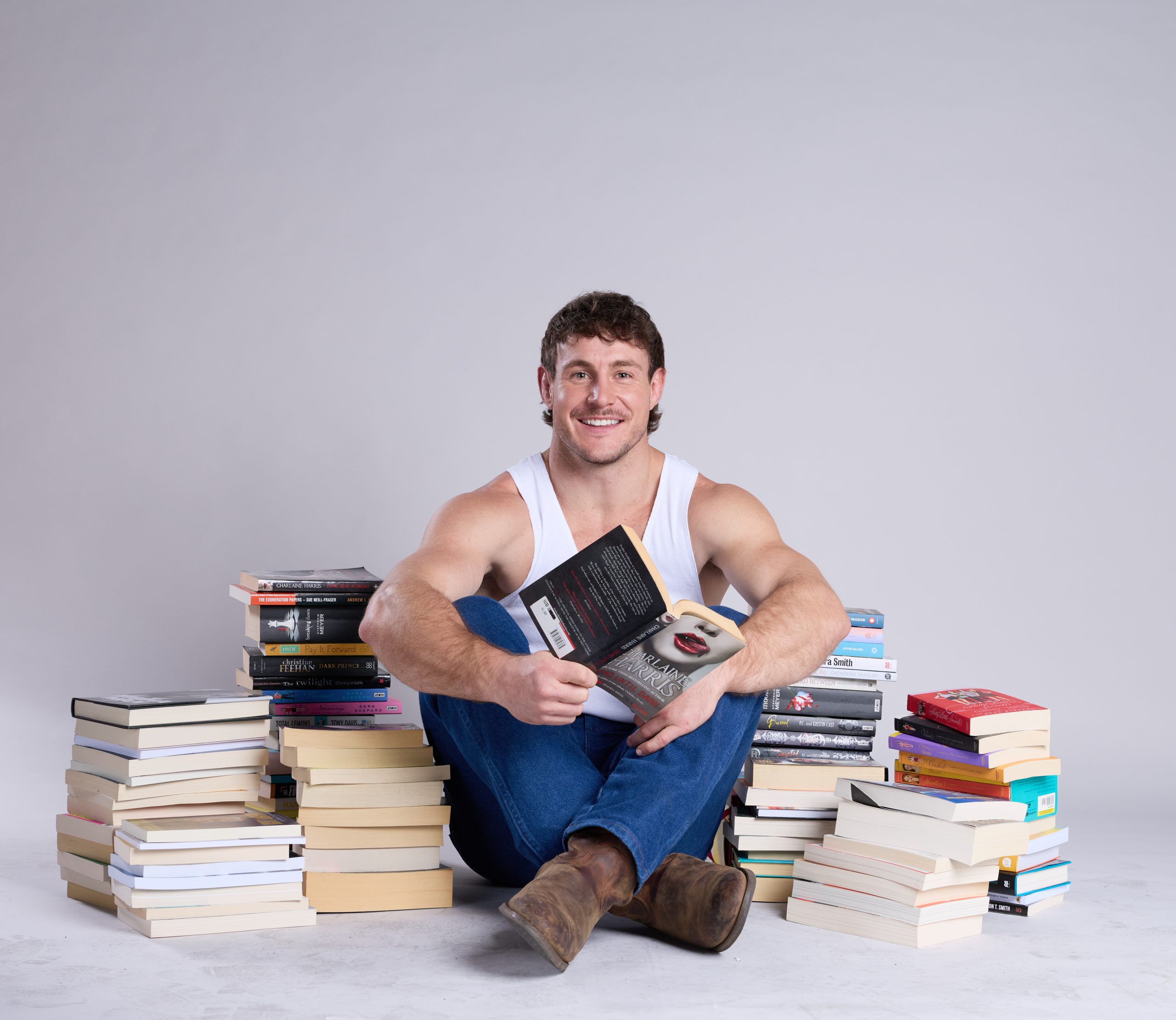 Luke hosts a podcast on Channel Nine, titled In the Good Books Photo courtesy of Nine