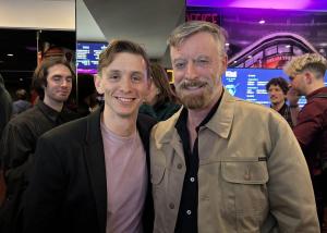 With Travis Jeffery at the premiere of Dusty, at the St Kilda Film Festival