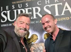 With Glenn Marsden at the Sydney premiere of Jesus Christ Superstar