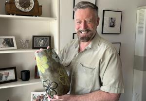 With the Neighbours prop I managed to secure from a local Opportunity Shop